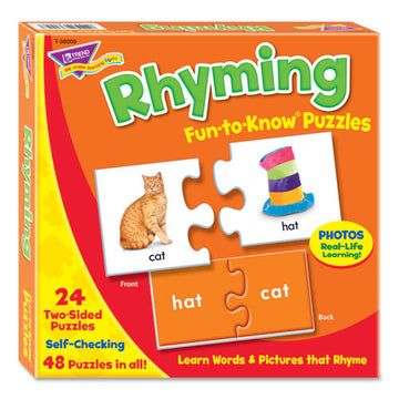 TREND® Fun To Know Puzzles, Ages 3 And Up, (24) 2-sided Puzzles freeshipping - TVN Wholesale